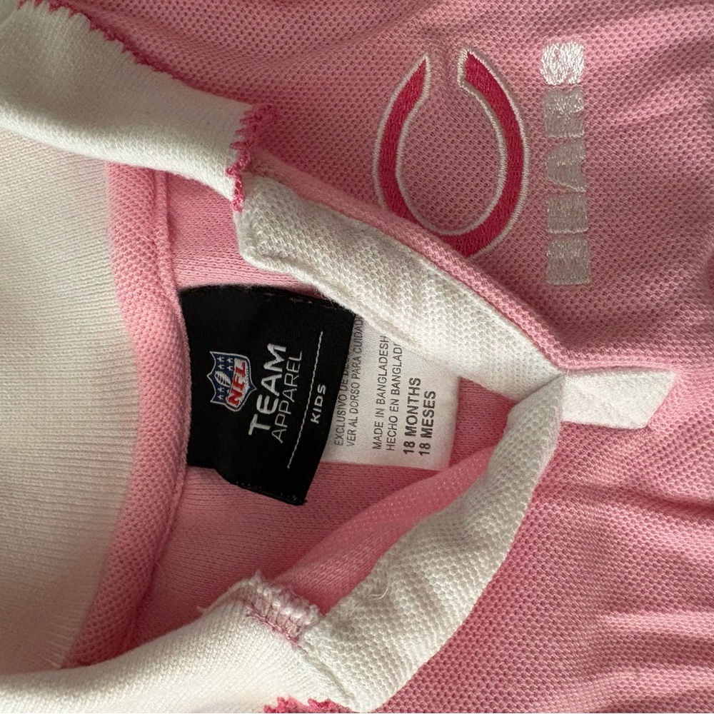 NFL Team Apparel Kids Pink Bears Shirt